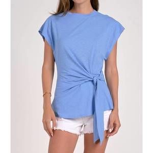NEW ELAN tie me up tee in blue